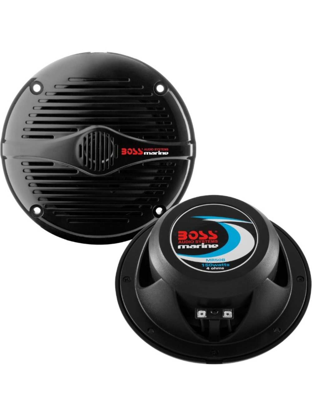 High-Performance 5.25" Marine Speakers, 150 Watts, 2-Way Waterproof Sound System